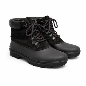 Size 13 Vintage Sorel Leather Black Winter Boots